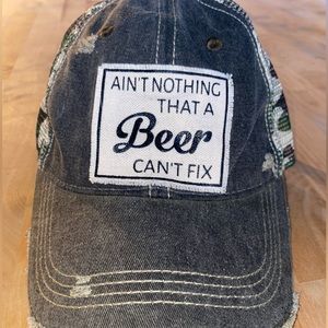‘Ain’t Nothing A Beer Can’t Fix’ Adjustable Hat
